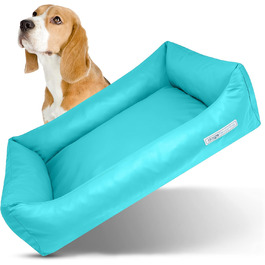 Лежанка для собак - турбо лежанка, велика (L) 115x85 см, туркіс, миюча, для здоров'я суглобів