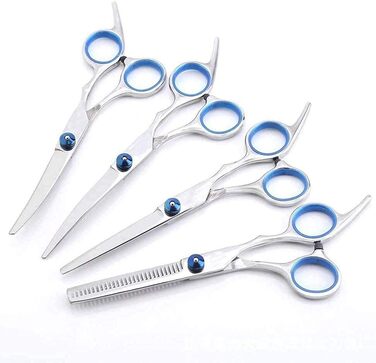 Набір для стрижки тварин QUNINE (6 шт.): професійні ножиці для собак та котів, нержавіюча сталь, 15.2 см