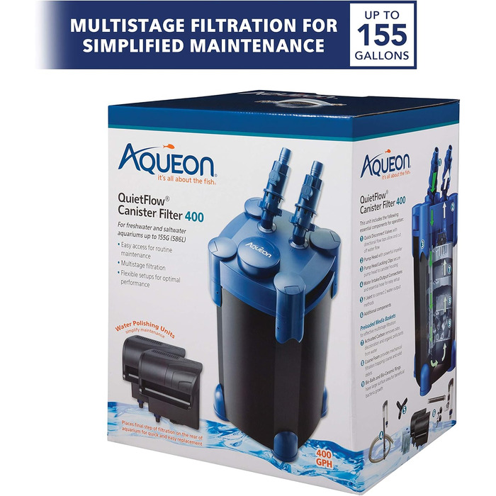 Фільтр для акваріума Aqueon QuietFlow Kanister, 100-150 галонів