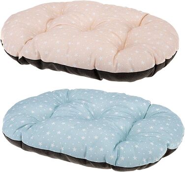 Крісло-лежанка для собак та котів Ferplast SOFA 'CUSHION' з 8 подушками, коричневе, 85x62x28,5 см