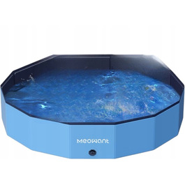 Складаний басейн-бродік для собак MEOWANT, протиковзкий ПВХ