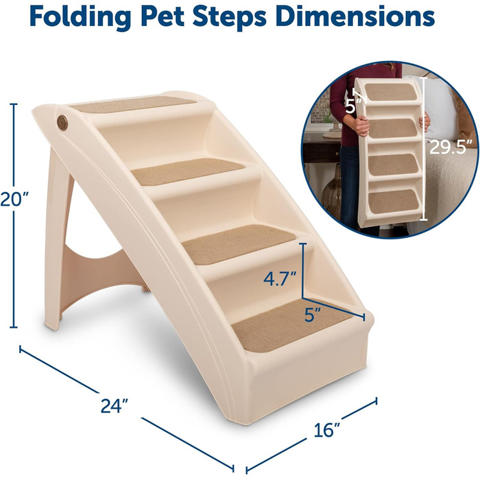 Solvit Pupstep Plus сходи для тварин, сходи для собак, пластик, компактні