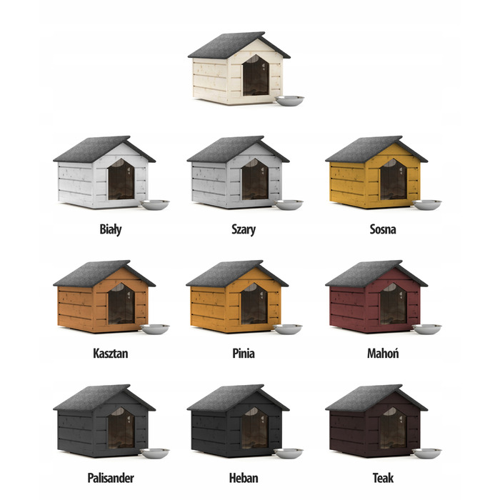 Будник для собак DogHouse, дерево, зовнішні розміри: 80 см x 64 см x 61 см