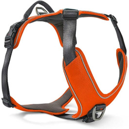 Шлея для собак WOLTERS Active Pro Comfort, 70-85 см, червоно-помаранчева/антрацит