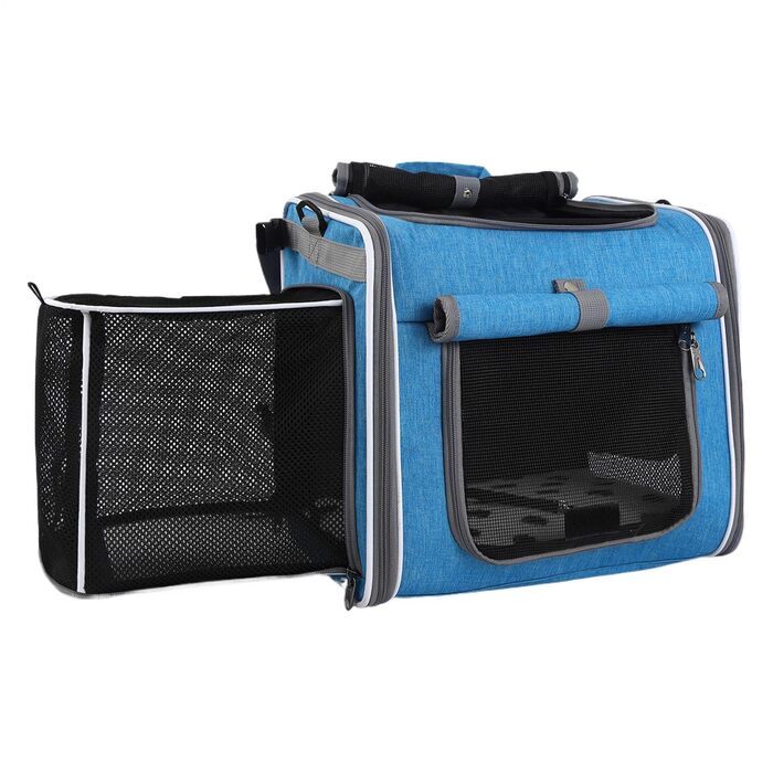 Корзина для собак на велосипеді – сумка-переноска, рюкзак з вентиляцією, регульована переноска для прогулянок та подорожей