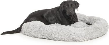 Wallace & Jones | Крісло-лежанка для собак Sarnia - L, сірий | Лежанка для собак, м'яке ліжко | 100 x 100 x 25 см