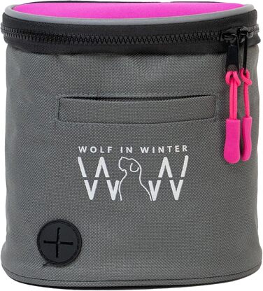 Сумка для ласощів Quickdraw для собак – сумка для дресирування з тримачем клікера та диспенсером для пакетів – зручна сумка для ласощів для собак – міцна, світловідбиваюча, рожева