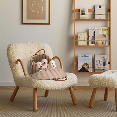 Автомобільний лежак для собак у вигляді накидки на сидіння, 55x42x42 см, темно-хакі