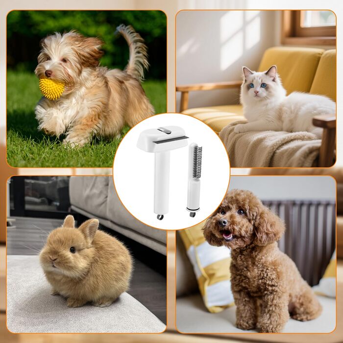 Універсальна щітка для котів та собак: видаляє підшерсток, розплутує шерсть, для щоденного догляду