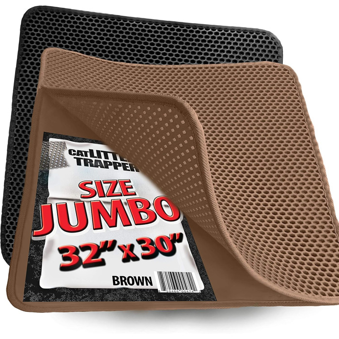 Килимок для котячого туалету iPrimio EZ Clean Jumbo 81,3×76,2 см, водонепроникний, з підкладкою для цуценят, проти розсипання наповнювача
