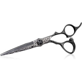 Професійна перукарська ножиця PURPLEBIRD 6 дюймів для стрижки та проріджування волосся. Японська сталь 440C, для жінок та чоловіків. Пряма ножиця