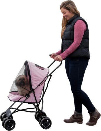 Дитяча коляска для тварин Pet Gear Travel Lite, рожева, до 6,8 кг