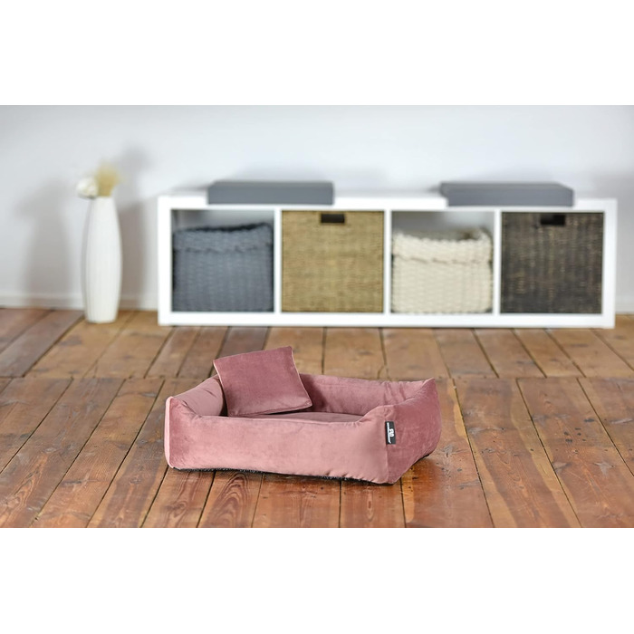 М'яке та миється собаче ліжко - диванчик для маленьких собак Rohrschneider, Рожевий, з набором пакетів для збору відходів, Рожевий