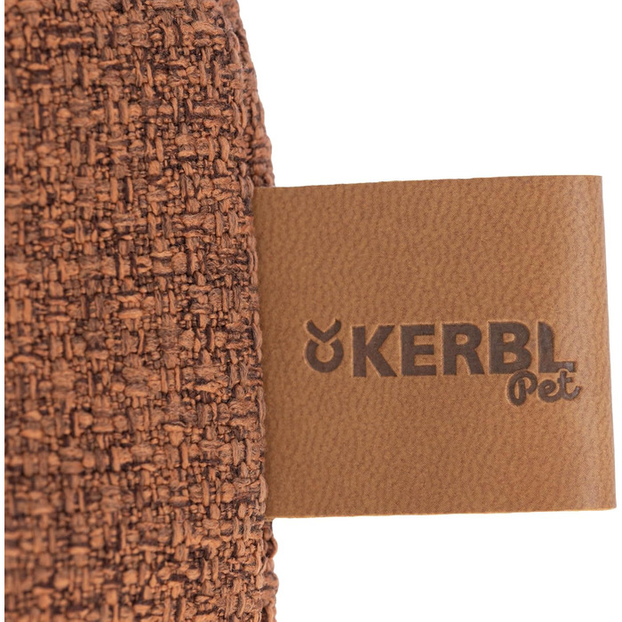 Матрац для собак Kerbl Oliver з піною пам'яті, ортопедичний, для собак з проблемами суглобів, знімний чохол, Made in Italy, коричневий, 80x50x8 см / 50x80x8 см