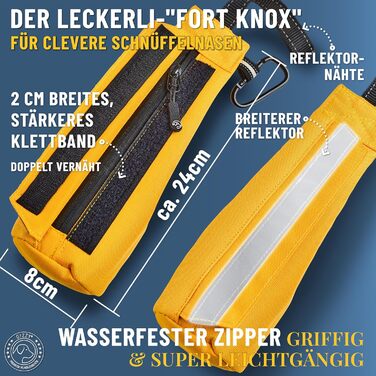 GIZZY® Оригінальний Futterdummy для собак: міцний мішечок для їжі для всіх порід, тренування з ласощами, допоміжний інструмент для дресирування собак, аксесуари для собак (жовтий)