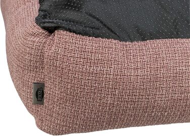 ТRIXIE Viviana – лежанка для собак, 60x50 см, рожева, з м'яким велюровим покриттям, кошик для собак, інтегрована подушка, антиковзаюче дно, м'яка та миється. 37543 L 60 x 50 x 16 см
