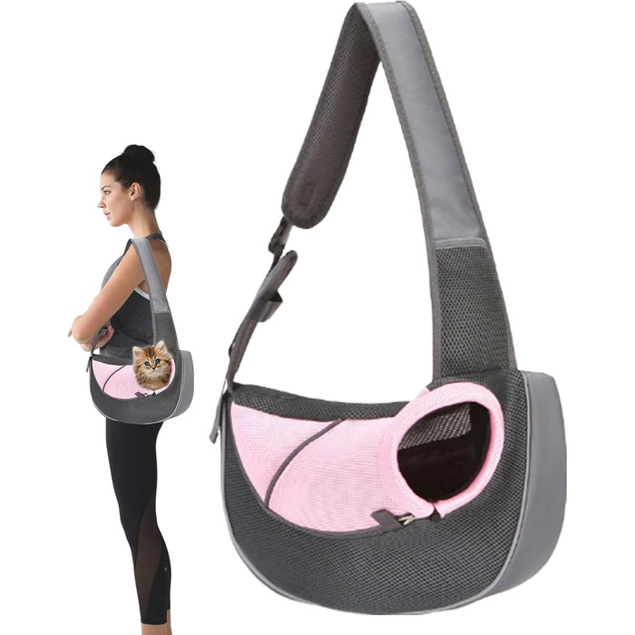 Сумка-переноска для собак та котів | Дихаюча сумка-рюкзак Oxford для маленьких тварин | Складана переноска з регульованим ременем для цуценят, собак та котів (Блакитна)