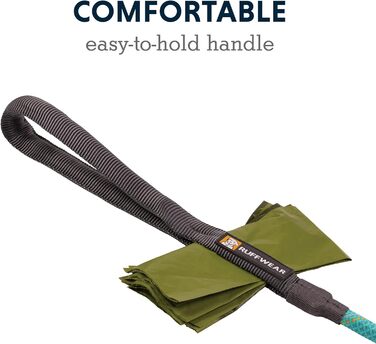 RUFFWEAR Knot-a-Long короткий повідок для собак з карабіном, 0,76 м, бірюзовий