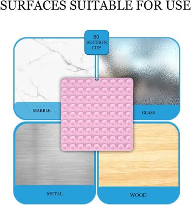 Килимок для собак з міцними присосками, заспокоює, преміум-якість, 2 шт., з лопаткою та щіткою, повільний годівник, підходить для купання, дресирування та догляду, блакитний