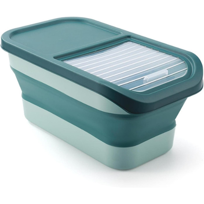 Контейнер для корму для собак Colcolo, 10 кг, складний, герметичний, зелений