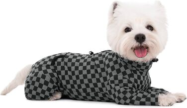 Теплий флісовий зимовий одяг для собак - теплий комбінезон-піжама для собак, розмір XX-Large, чорний