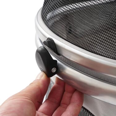 Складаний візок для собак 3-в-1 до 12 кг – Легкий візок для маленьких собак та котів з віднімним кошиком, регульованою ручкою та дихаючим дизайном (Сірий)