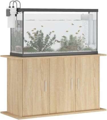 Тумба для акваріума ZEYUAN Sonoma дуб 101x41x58 см, деревостружкова плита, акваріумна підставка, шафа для акваріума