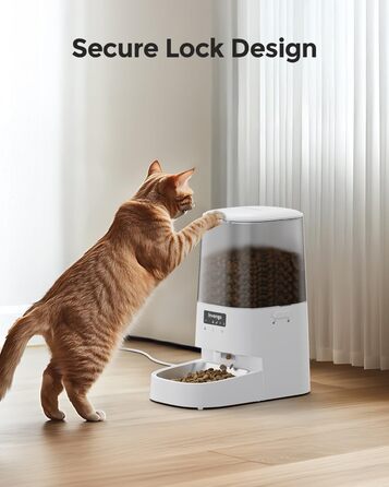 Автоматичний годівник для котів Invengo MeowServe S20, 5л, з таймером та керуванням через додаток, з нержавіючої сталі SUS 304 + ABS, для котів, собак та інших дрібних тварин