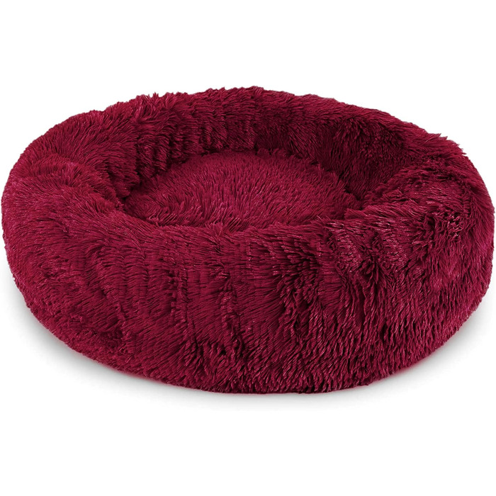 Лежанка для собак середніх та маленьких порід, міцна та анти-гризун, миється, для котів та інших домашніх тварин, 50 x 70 см, бордовий колір