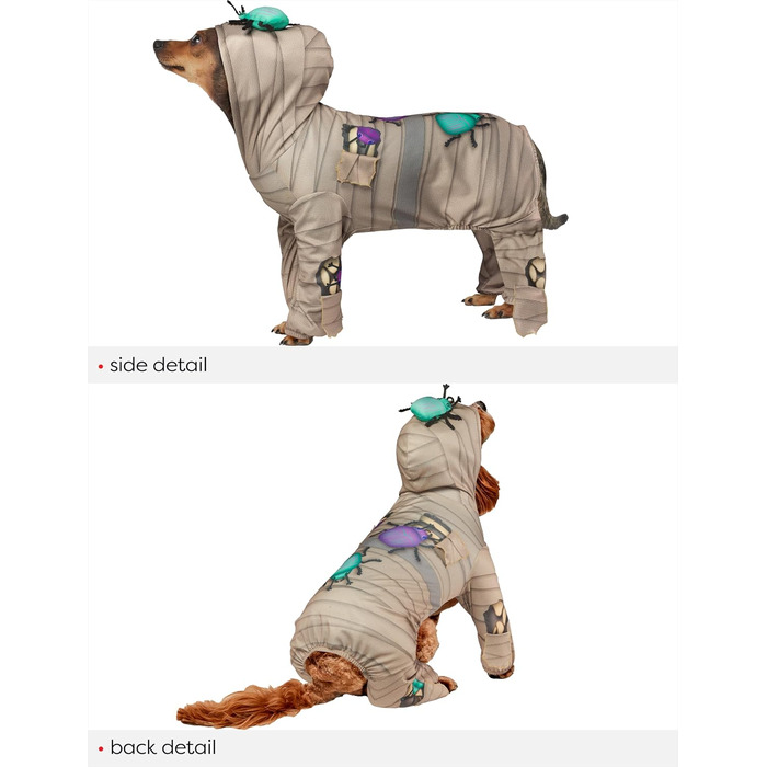 Костюм мумії для домашніх тварин Rubie's, з капюшоном, розмір XL, як на фото