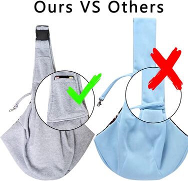 Сумка-слінг для тварин, переноска для котів та собак, зручна переноска на плечі (сірий)