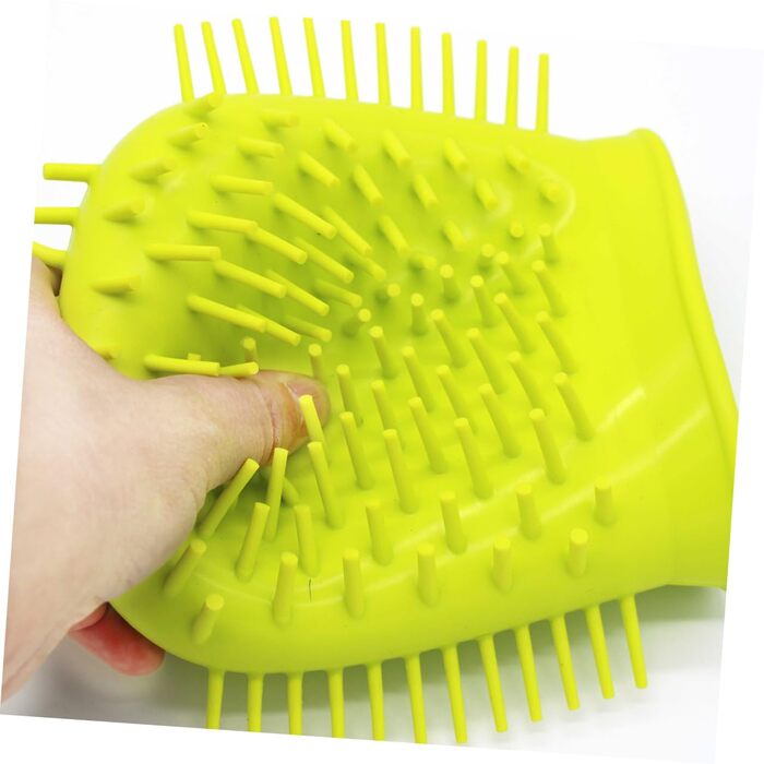 Пристрій для миття лап домашніх тварин FRCOLOR, силіконовий, з ручкою, для собак, 2 шт., зелений