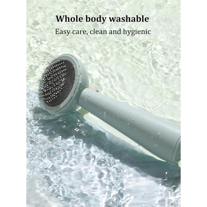 Щітка для котів, щітка для собак, видалення шерсті тварин, для короткої та довгої шерсті, самоочисна, біла