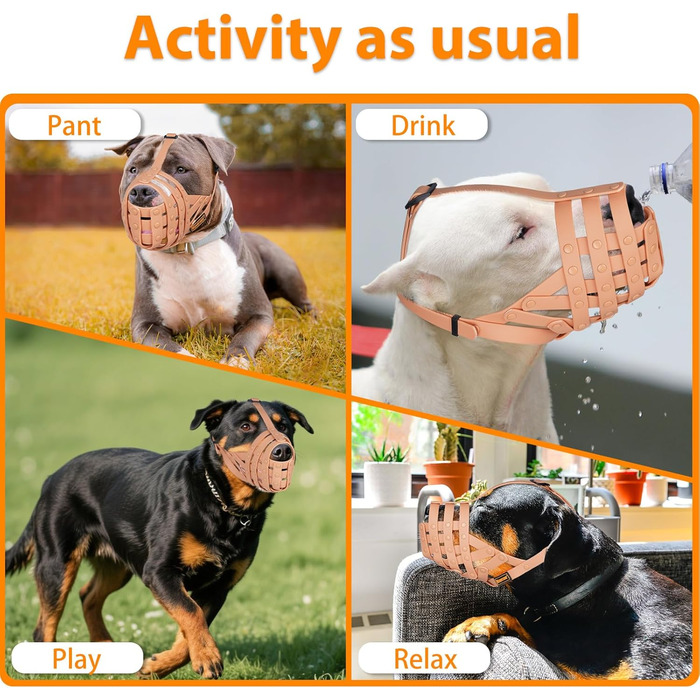 Майерзон Намордник для собак Пітбуль, Ротвейлер, Стаффордширський тер'єр. Захист від укусів, дресирування, грумінг. Зелений, бежевий.