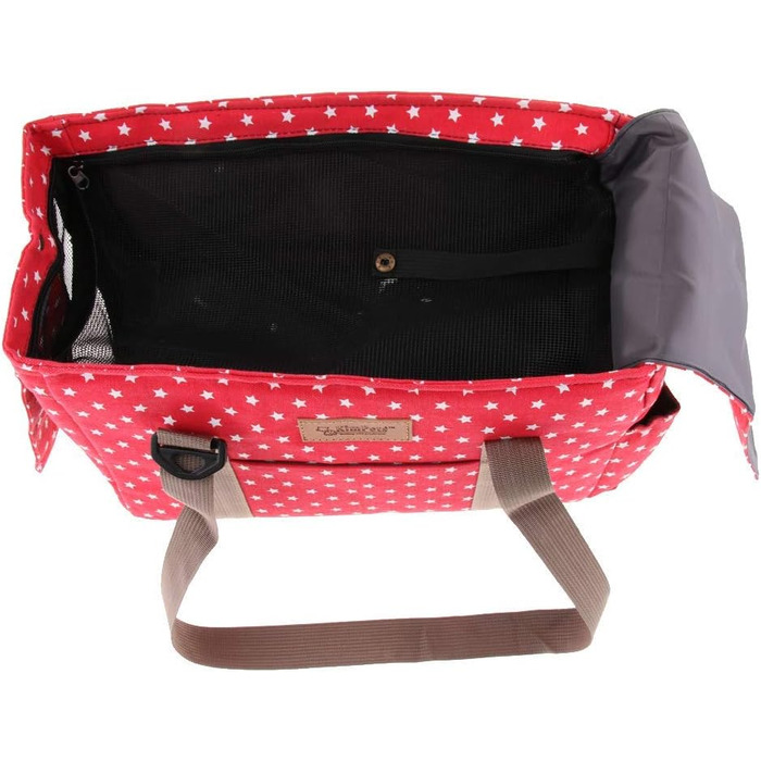 Транспортна сумка для домашніх тварин: переноска для собак, котів, цуценят до 5 кг (червона)