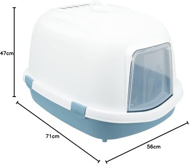 Туалет для котів Primo XXL Top з кришкою, великий закритий лоток для кота