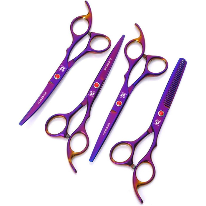 Набір професійних ножиць для грумінгу собак 5 шт. – 6 дюймів, для салонів та грумінг-майстрів