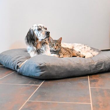 Ортопедична подушка для собак та котів, з memory foam, маленька, водовідштовхувальна, для суглобів, не деформується, сірий колір