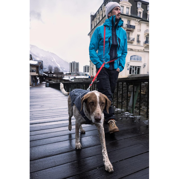 RUFFWEAR Overcoat Fuse: Куртка та шлейка для собак 2-в-1, з флісовою підкладкою, X-Small (XXS, Базальтовий Gray)