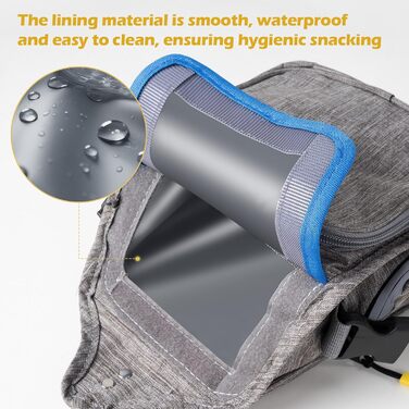 Автокрісло для собак та котів, 45x40x34 см, сірий колір, з бічною кишенею та ременем безпеки