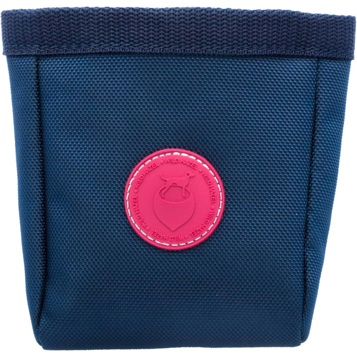 Сумка для собак Leckerlibeutel WILD HAZEL, текстильна з магнітним закриттям та кліпсою для ременя (Темно-синій)