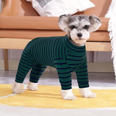 Корсет для собак після операції, після кастрації, для собак, з ніжками, піжама для маленьких та середніх собак, зелений XS