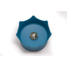 VitaJuwel годівниця для води з бамбука з сумішшю дорогоцінних каменів для собак та котів | (OZEANBLAU)