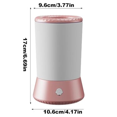 Автоматичний очисник лап для собак, USB-зарядний, з м'яким силіконом, електричний, портативний, білий/рожевий