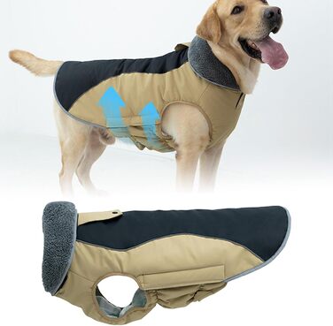Теплий зимовий пуховик для собак - утеплена спинка, для малих та середніх порід, як ізоляція від холоду (B, One Size)