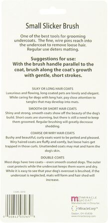 Зубна щітка для собак Miracle Coat Zupfbürste Hund Pinsel, чорна, маленька