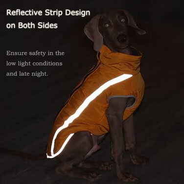 Водонепроникний зимовий теплий одяг для собак FeimaX: куртка з флісовою підкладкою для малих, середніх та великих собак, 5XL