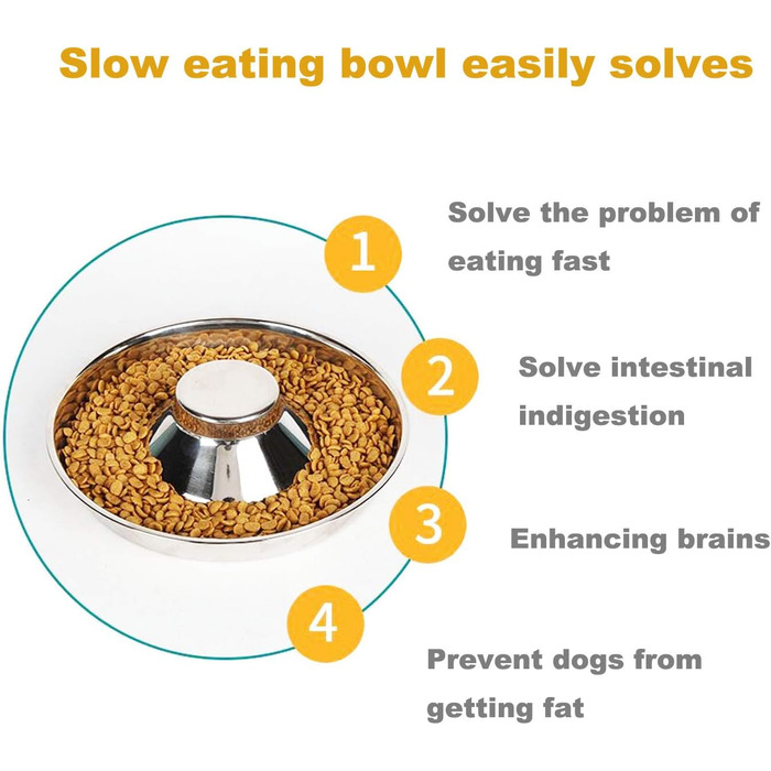 Набір мисок для цуценят та собак з нержавіючої сталі (30 см, 2 шт.)
