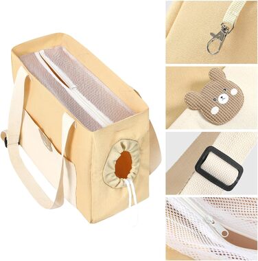 Транспортна сумка для собак та котів, дихаюча, легка, для подорожей, з шнурковою застібкою