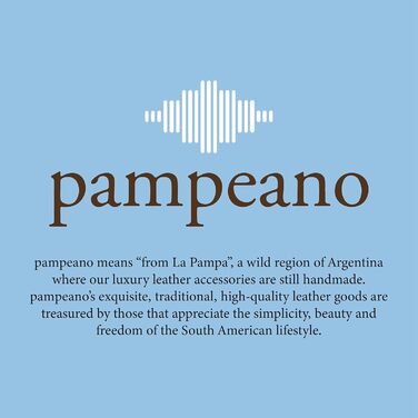 Ошийник для собак pampeano Azules Polo, 2,5 см, шкіра, ручна робота, преміум, Аргентина, подарункова коробка, для великих і малих порід